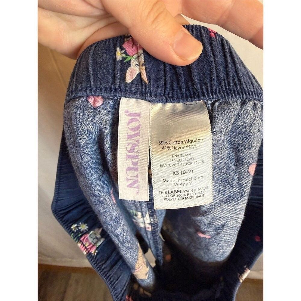 Joyspun Sleep Shorts Womens Size XS Navy Blue Dog Print Hearts Elastic - Picture 8 of 9